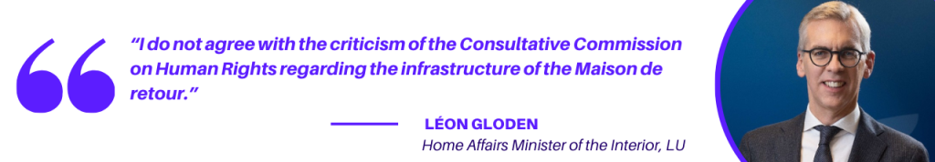 Earlier in October, Luxembourg’s Consultative Commission on Human Rights (CCDH) criticised the “Maison de retour” facility, where asylum seekers who choose voluntary repatriation are housed, calling its living conditions inadequate and its residents insufficiently protected.