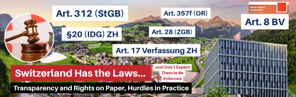 Let’s see what the Swiss law says in this case